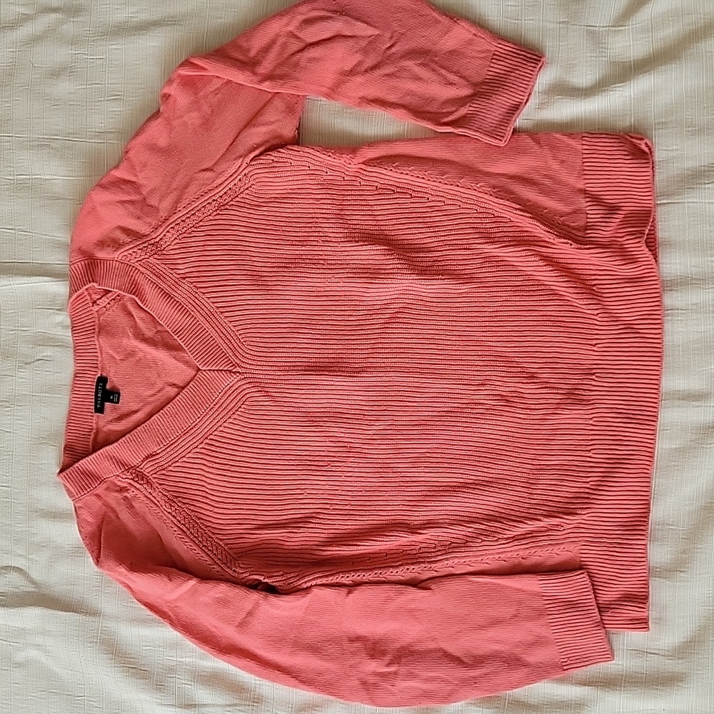 Talbot's Vneck sweater, peachy and warm. Sz M